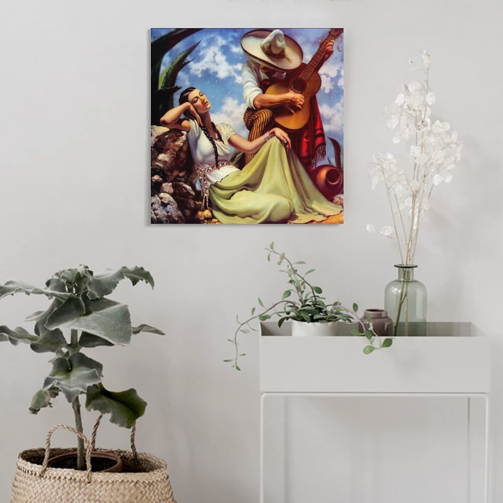 Amazon.com: Mexican Couple Art Vintage Poster Mexican Man Woman